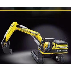 TA GAOLE T4001 4001 non  KỸ THUẬT: MÁY XÚC bộ đồ chơi xếp lắp ráp ghép mô hình  TECHNOLOGY Kỹ Thuật Công Nghệ Cao Mô Hình Phương Tiện 2068 khối