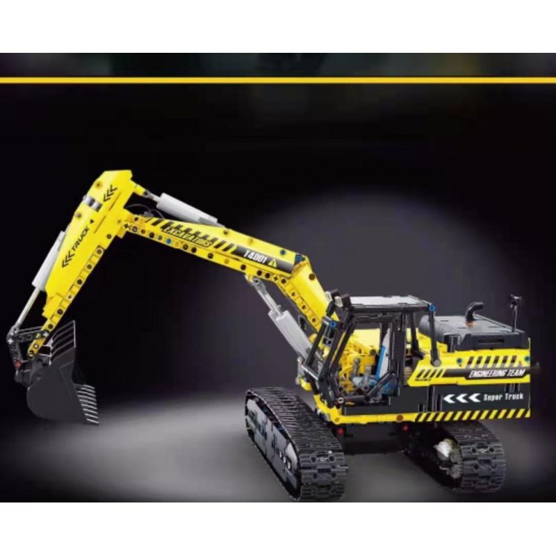 TA GAOLE T4001 4001 non  KỸ THUẬT: MÁY XÚC bộ đồ chơi xếp lắp ráp ghép mô hình  TECHNOLOGY Kỹ Thuật Công Nghệ Cao Mô Hình Phương Tiện 2068 khối