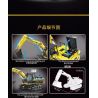 TA GAOLE T4001 4001 non  KỸ THUẬT: MÁY XÚC bộ đồ chơi xếp lắp ráp ghép mô hình  TECHNOLOGY Kỹ Thuật Công Nghệ Cao Mô Hình Phương Tiện 2068 khối