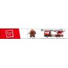 ROYAL TOYS RT37 non  XE CHỮA CHÁY THANG THÉP HỒNG KÔNG bộ đồ chơi xếp lắp ráp ghép mô hình City CITY STORY HONG KONG FIRE ENGINE 55M TURNTABLE LADDER Thành Phố 602 khối