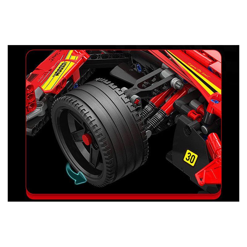 MOYU BLOCK MY88015 88015 non  CÔNG THỨC 1: 8 tỷ lệ 1:8 bộ đồ chơi xếp lắp ráp ghép mô hình  FORMULA CAR Kỹ Thuật Công Nghệ Cao Mô Hình Phương Tiện 1321 khối