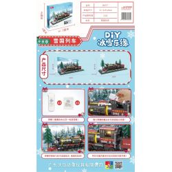 WOMA C0377 0377 non  XE LỬA ĐẤT NƯỚC TUYẾT bộ đồ chơi xếp lắp ráp ghép mô hình SNOW COUNTRY TRAIN 1232 khối