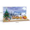 WOMA C0376 0376 non  CẢNH TUYẾT GIÁNG SINH bộ đồ chơi xếp lắp ráp ghép mô hình SNOW SCENE CHRISTMAS 826 khối