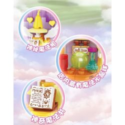 WISE BLOCK HA383015 383015 non  MAGIC STAR FORT BỨC TRANH BA CHIỀU CỦA LÂU ĐÀI NỔI CỬA HÀNG QUẦN ÁO HOA KẸO NGÔI SAO NGỌT NGÀO ĐẠO CỤ ???O THUẬT bộ đồ chơi xếp lắp ráp ghép mô hình Balala The Fairies Các Nàng Tiên Nhỏ Tinh Nghịch
