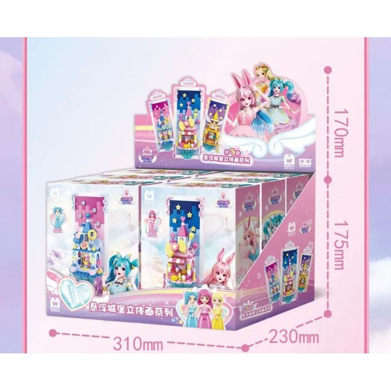 WISE BLOCK HA383015 383015 non  MAGIC STAR FORT BỨC TRANH BA CHIỀU CỦA LÂU ĐÀI NỔI CỬA HÀNG QUẦN ÁO HOA KẸO NGÔI SAO NGỌT NGÀO ĐẠO CỤ ???O THUẬT bộ đồ chơi xếp lắp ráp ghép mô hình Balala The Fairies Các Nàng Tiên Nhỏ Tinh Nghịch