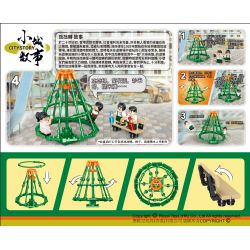 ROYAL TOYS RT32 non  QUAY LẠI bộ đồ chơi xếp lắp ráp ghép mô hình City CITY STORY PLAYGROUND ROUNDABOUT Thành Phố 101 khối