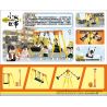 ROYAL TOYS RT31 non  CHƠI XÍCH ĐU bộ đồ chơi xếp lắp ráp ghép mô hình City CITY STORY PLAYGROUND SWING Thành Phố 87 khối