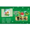 GAOMISI T2024 2024 non  ĐỒNG HỒ ÂM NHẠC NGÔI NHÀ NẤM bộ đồ chơi xếp lắp ráp ghép mô hình MUSHROOM HOUSE CLOCK 528 khối