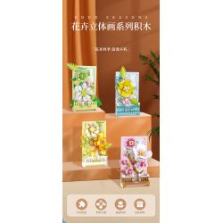 WISE BLOCK HA383021 383021 non  TRANH HOA 3D bộ đồ chơi xếp lắp ráp ghép mô hình Creator Sáng Tạo