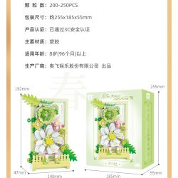 WISE BLOCK HA383021 383021 non  TRANH HOA 3D bộ đồ chơi xếp lắp ráp ghép mô hình Creator Sáng Tạo