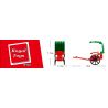 ROYAL TOYS RT28 non  XE KÉO bộ đồ chơi xếp lắp ráp ghép mô hình City CITY STORY RICKSHAW Thành Phố 47 khối