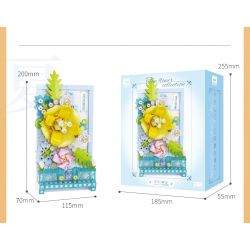 WISE BLOCK HA383021 383021 non  TRANH HOA 3D bộ đồ chơi xếp lắp ráp ghép mô hình Creator Sáng Tạo