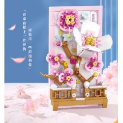 WISE BLOCK HA383021 383021 non  TRANH HOA 3D bộ đồ chơi xếp lắp ráp ghép mô hình Creator Sáng Tạo