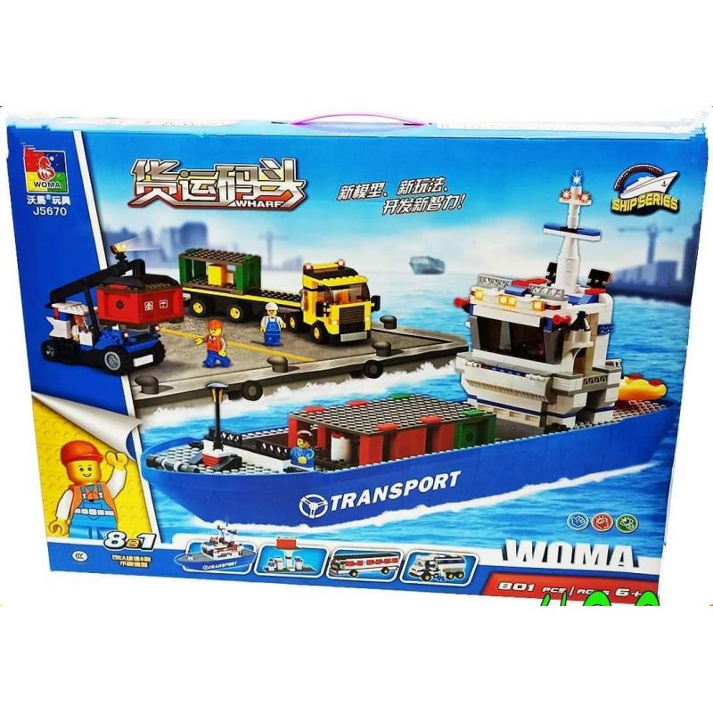 OXFORD TPO3251 3251 TPO82000 82000 ST33323 33323 WOMA J5670 5670 non  PHƯƠNG TIỆN DI CHUYỂN BẾN TÀU bộ đồ chơi xếp lắp ráp ghép mô hình City 항구시리즈 Thành Phố 801 khối