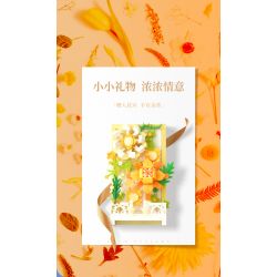 WISE BLOCK HA383021 383021 non  TRANH HOA 3D bộ đồ chơi xếp lắp ráp ghép mô hình Creator Sáng Tạo