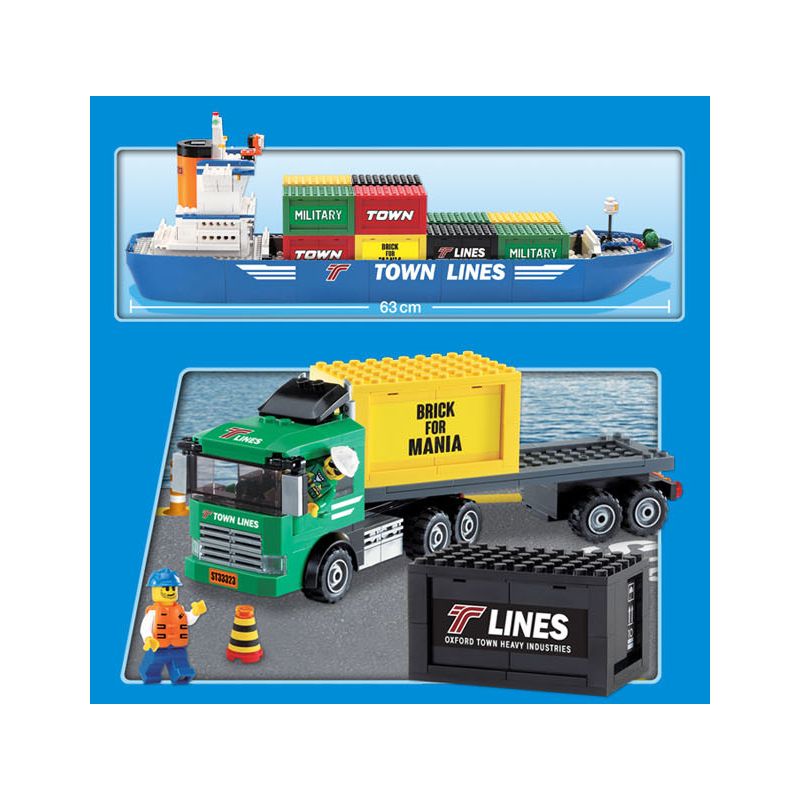 OXFORD TPO3251 3251 TPO82000 82000 ST33323 33323 WOMA J5670 5670 non  PHƯƠNG TIỆN DI CHUYỂN BẾN TÀU bộ đồ chơi xếp lắp ráp ghép mô hình City 항구시리즈 Thành Phố 801 khối