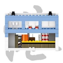 ROYAL TOYS RT26 non  PHÒNG BĂNG CỬU LONG bộ đồ chơi xếp lắp ráp ghép mô hình City CITY STORY KOWLOON RESTAURANT Thành Phố 381 khối