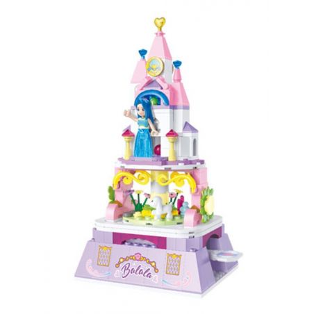 WISE BLOCK HA383103 383103 non  CASTLE XOAY HỘP NHẠC SÂN VƯỜN bộ đồ chơi xếp lắp ráp ghép mô hình Balala The Fairies Các Nàng Tiên Nhỏ Tinh Nghịch 273 khối