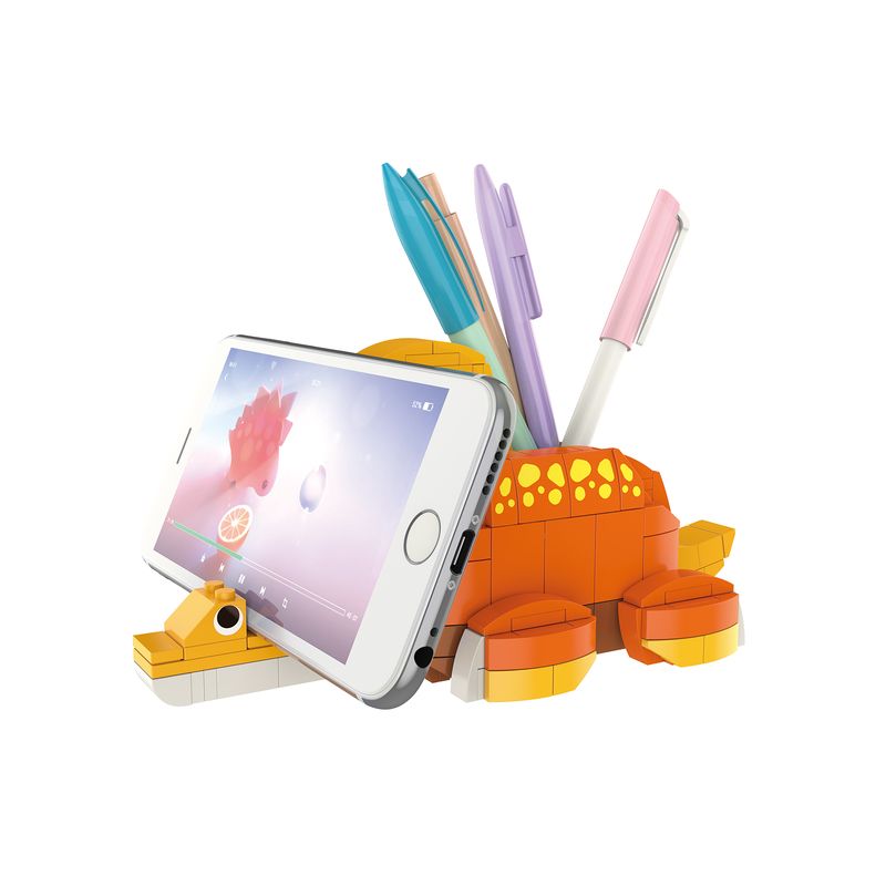 JAKI JK5106 5106 non  LITTLE BRACHIOSAURUS (GIÁ ĐỠ ĐIỆN THOẠI & BÚT) bộ đồ chơi xếp lắp ráp ghép mô hình FUNDESK SPACE OUT BRACHIOSAURUS（PHONE & PEN HOLDER） 231 khối