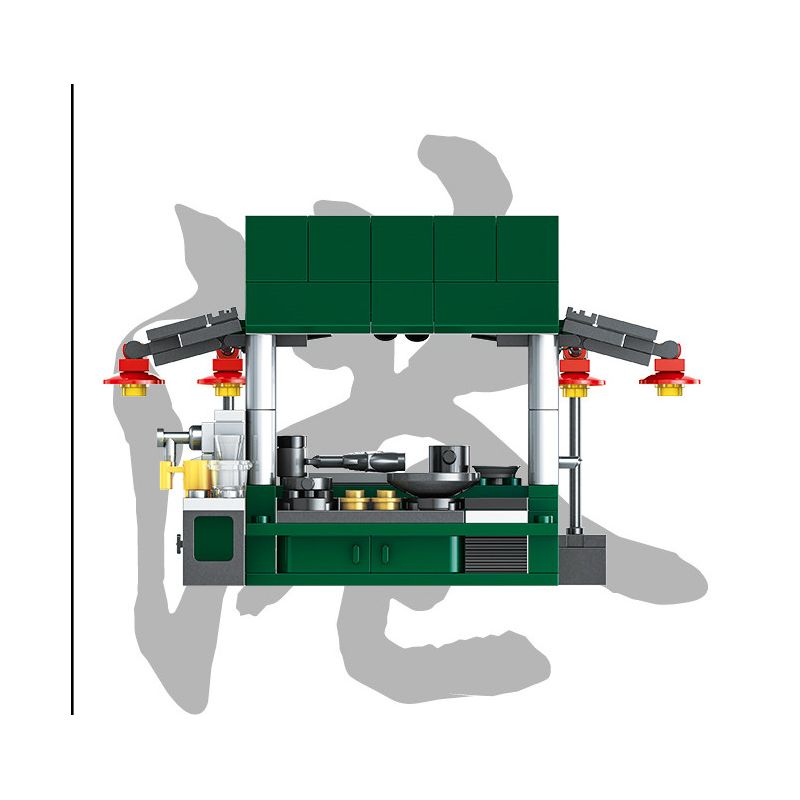 ROYAL TOYS RT25 non  GIAN HÀNG THỰC PHẨM bộ đồ chơi xếp lắp ráp ghép mô hình City CITY STORY DAI PAI DONG Thành Phố 262 khối