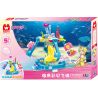 WISE BLOCK HA383002 383002 non  GHẾ BAY MÀU ĐÁY BIỂN bộ đồ chơi xếp lắp ráp ghép mô hình Balala The Fairies Các Nàng Tiên Nhỏ Tinh Nghịch