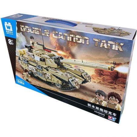 WISE BLOCK HA389908 389908 non  XE TĂNG ĐIỀU KHIỂN TỪ XA bộ đồ chơi xếp lắp ráp ghép mô hình Military Army Quân Sự Bộ Đội 526 khối