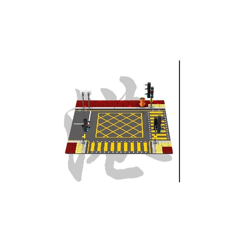 ROYAL TOYS RT23 non  ĐÈN GIAO THÔNG bộ đồ chơi xếp lắp ráp ghép mô hình City CITY STORY TRAFFIC LIGHT Thành Phố 190 khối