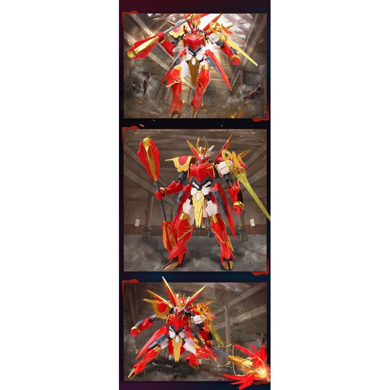 QMAN ENLIGHTEN KEEPPLEY 78003 78040 non  VINH QUANG CỦA CÁC VỊ VUA TÔN NGỘ KHÔNG-RED FLAME ZERO bộ đồ chơi xếp lắp ráp ghép mô hình Movie & Game Phim Và Trò Chơi