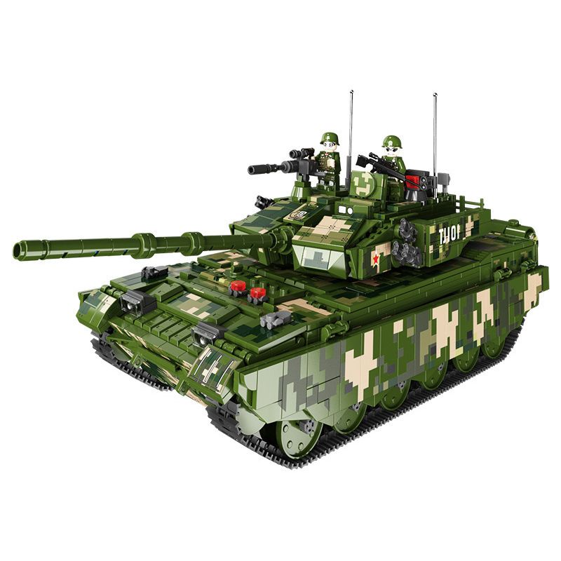 LWCK 90022 non  XE TĂNG CHIẾN ĐẤU CHỦ LỰC TRÊN ĐẤT LIỀN KIỂU 99 bộ đồ chơi xếp lắp ráp ghép mô hình Military Army TYPE 99 MAIN BATTLE TANK Quân Sự Bộ Đội 2056 khối