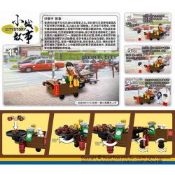 ROYAL TOYS RT21 non  HẠT DẺ CHIÊN bộ đồ chơi xếp lắp ráp ghép mô hình City CITY STORY ROASTED CHESTNUTS Thành Phố 55 khối