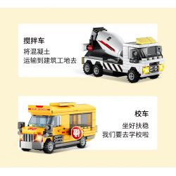 WISE BLOCK HA389301 389301 non  TRỞ LẠI XE bộ đồ chơi xếp lắp ráp ghép mô hình Racers Đua Tốc Độ 721 khối