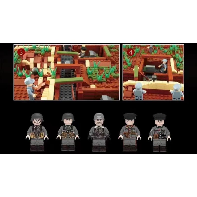 HENGTAI 92037 non  NGÔI NHÀ TRÊN CÂY BÁNH XE NƯỚC bộ đồ chơi xếp lắp ráp ghép mô hình TIMESPRITE 2432 khối