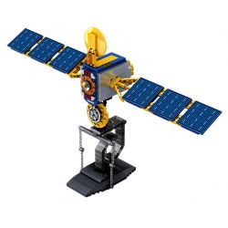 WISE BLOCK HA390201 390201 non  VỆ TINH ĐỊNH VỊ BEIDOU bộ đồ chơi xếp lắp ráp ghép mô hình Space Thám Hiểm Không Gian 348 khối