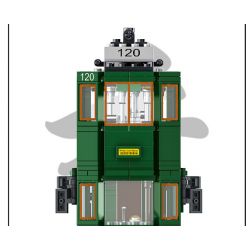 ROYAL TOYS RT19 non  XE ĐIỆN HỒNG KÔNG bộ đồ chơi xếp lắp ráp ghép mô hình City CITY STORY HONG KONG TRAMWAYS Thành Phố 948 khối