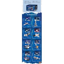 ZHEGAO QL2248 2248 non  GIẤC MƠ KHÔNG GIAN TRẠM 8 TỔ HỢP bộ đồ chơi xếp lắp ráp ghép mô hình Creator SPACE DREAM Sáng Tạo 389 khối