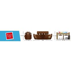 ROYAL TOYS RT18 non  CON TÀU CỦA NÔ-Ê bộ đồ chơi xếp lắp ráp ghép mô hình City CITY STORY NOAH’S ARK Thành Phố 868 khối