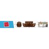 ROYAL TOYS RT18 non  CON TÀU CỦA NÔ-Ê bộ đồ chơi xếp lắp ráp ghép mô hình City CITY STORY NOAH’S ARK Thành Phố 868 khối