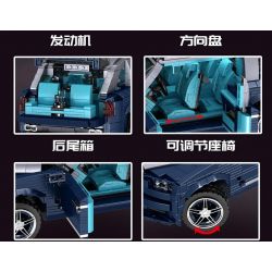 MouldKing 10017 Mould King 10017 non  ROLLS-ROYCE CULLINAN bộ đồ chơi xếp lắp ráp ghép mô hình Creator Expert Chuyên Gia Sáng Tạo 1882 khối