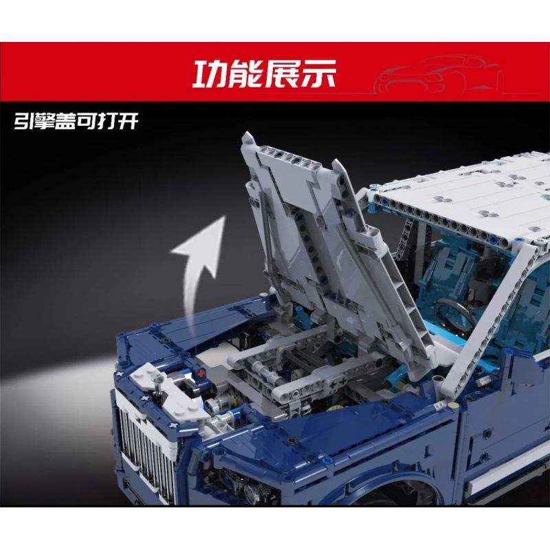 MouldKing 13062 Mould King 13062 non  ROLLS-ROYCE CULLINAN 1:10 tỷ lệ 1:10 bộ đồ chơi xếp lắp ráp ghép mô hình  Kỹ Thuật Công Nghệ Cao Mô Hình Phương Tiện 3318 khối