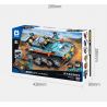 WISE BLOCK HA389058 389058 non  ĐIỀU KHIỂN TỪ XA XE TẢI OFF-ROAD bộ đồ chơi xếp lắp ráp ghép mô hình 475 khối