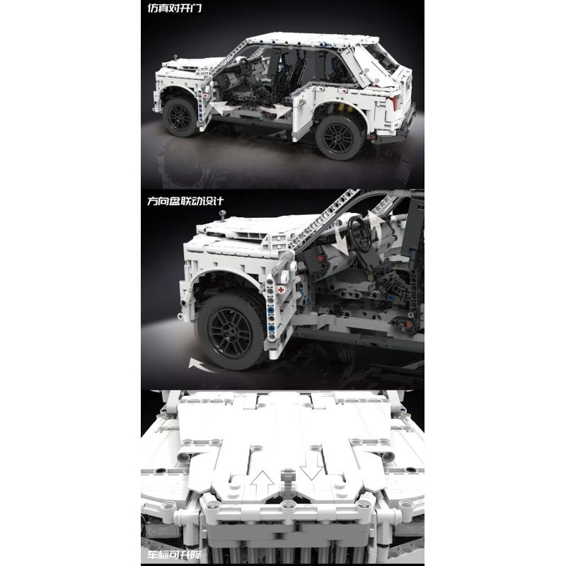 MouldKing 13062 Mould King 13062 non  ROLLS-ROYCE CULLINAN 1:10 tỷ lệ 1:10 bộ đồ chơi xếp lắp ráp ghép mô hình  Kỹ Thuật Công Nghệ Cao Mô Hình Phương Tiện 3318 khối