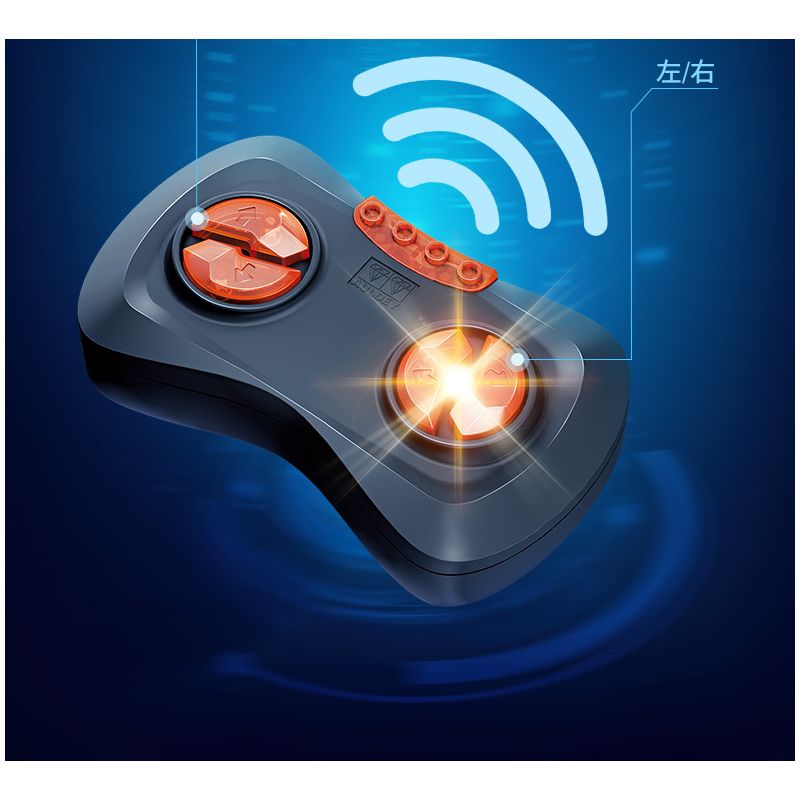 WISE BLOCK HA389058 389058 non  ĐIỀU KHIỂN TỪ XA XE TẢI OFF-ROAD bộ đồ chơi xếp lắp ráp ghép mô hình 475 khối