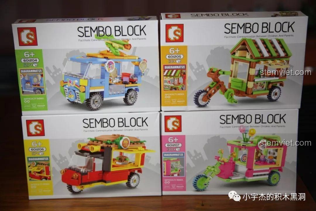 Nhận xét Sembo 601204-601207 Xe bán hàng rong mini