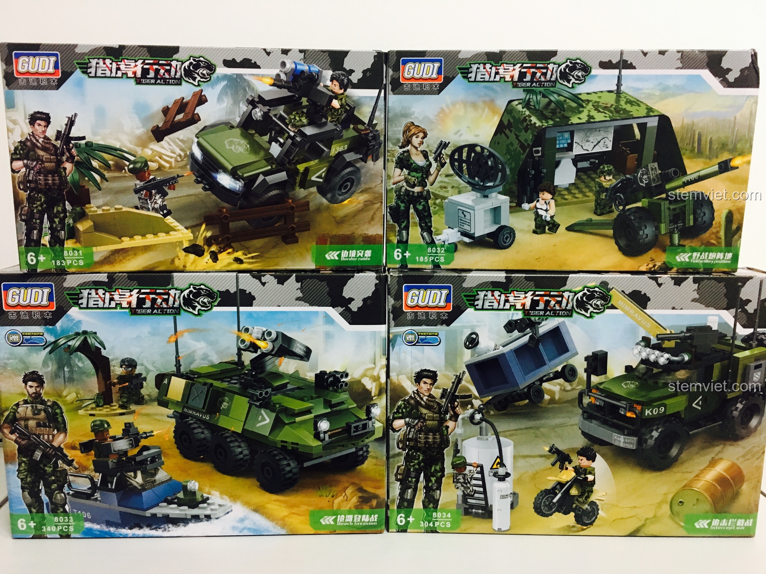 Review GUDI Tiger Action: Bộ sưu tập quân sự cực ngầu cho bé