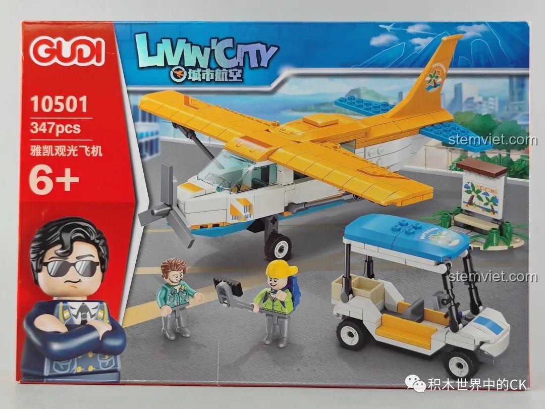 Review GUDI 10501 Máy bay tham quan Yakai: Đồ chơi lắp ráp cho bé trai 6+