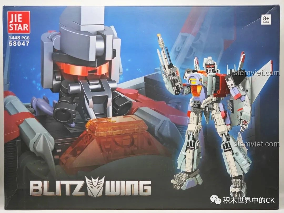 Review JIESTAR 58047 Robot Biến Hình Blitzwing: Đồ chơi lắp ráp cực chất!