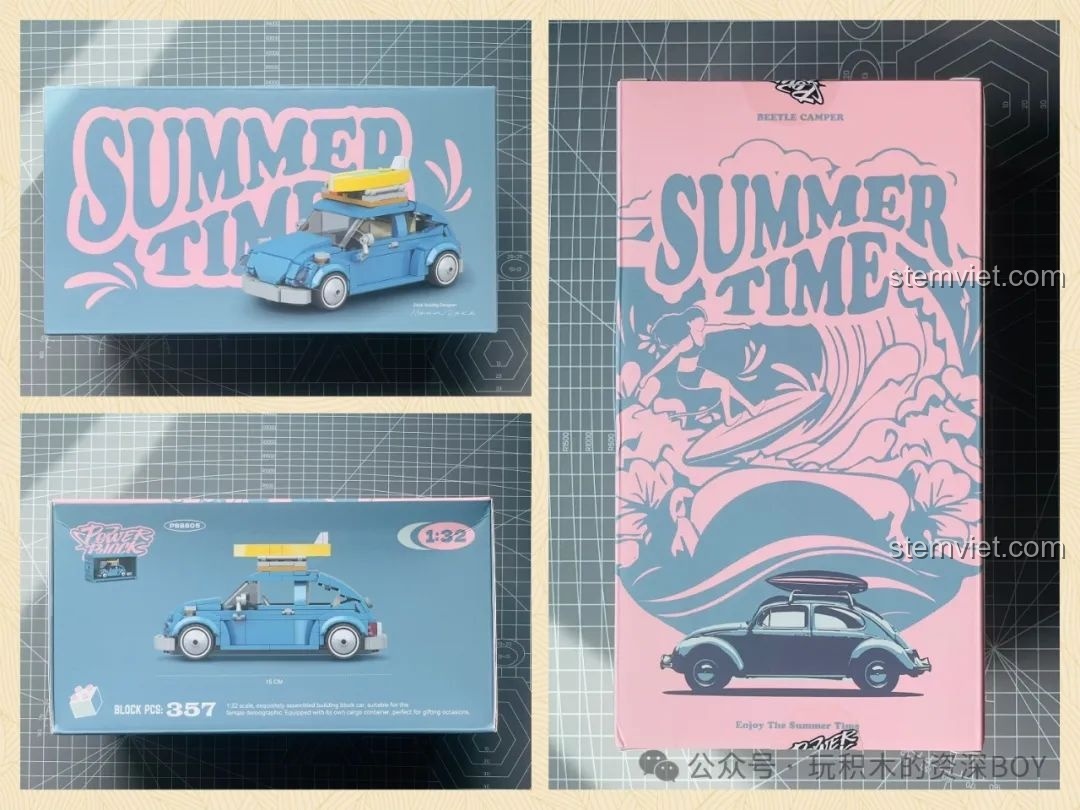 Review Pinbo PB8805 Xe Volkswagen Beetle Cắm Trại: Đồ chơi lắp ráp siêu chất!