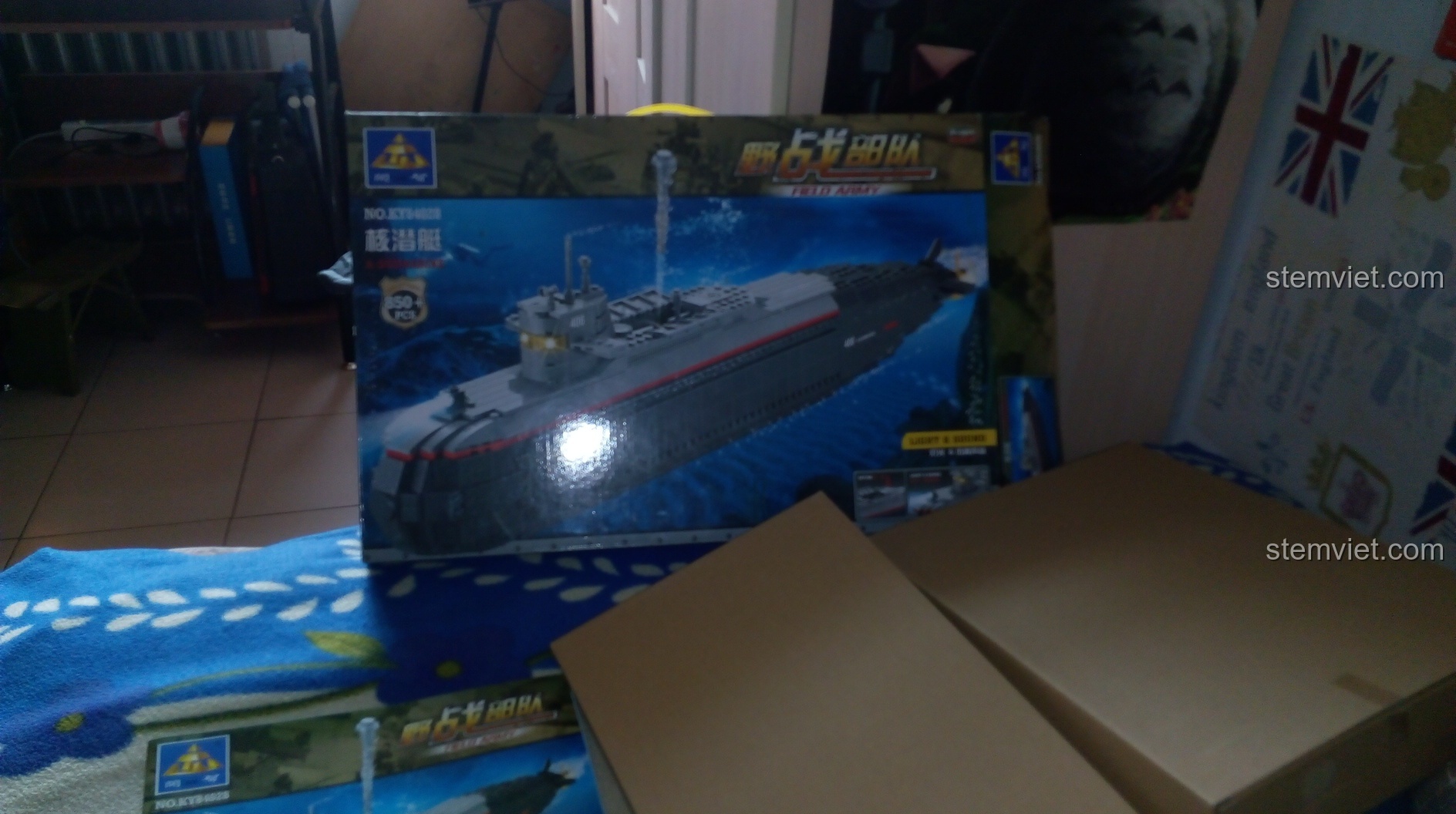 Review KAZI KY84028 Tàu Ngầm Hạt Nhân cho bé trai 6 tuổi
