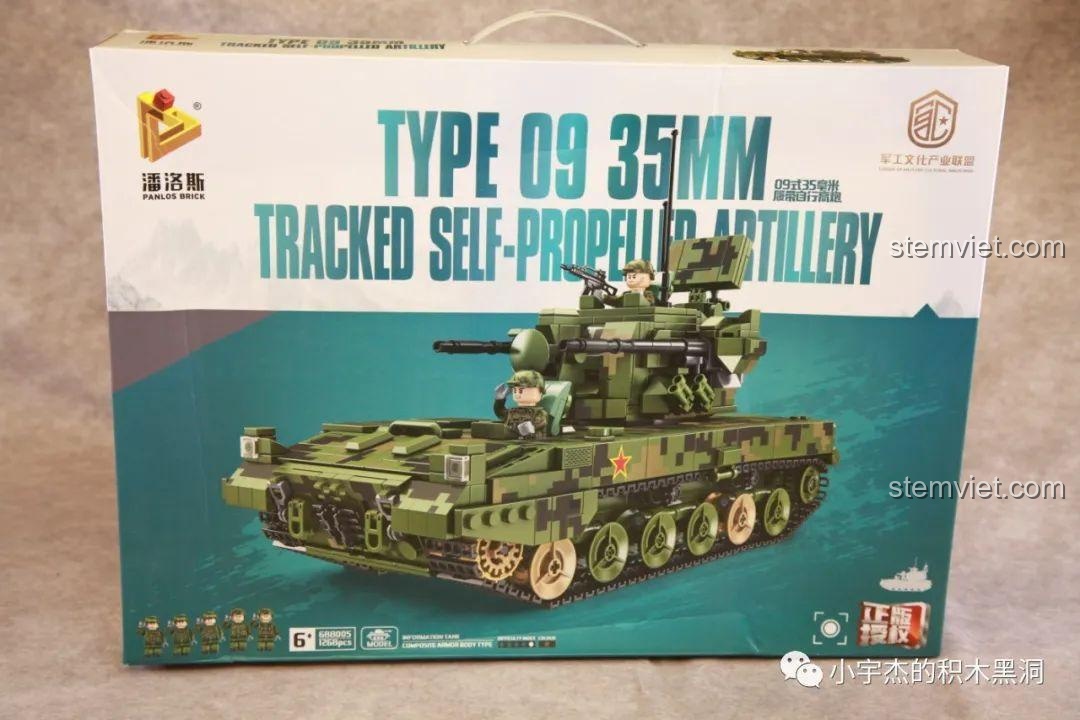 Review Panlos Brick 688005 Pháo Phòng Không Type 09 Cho Bé