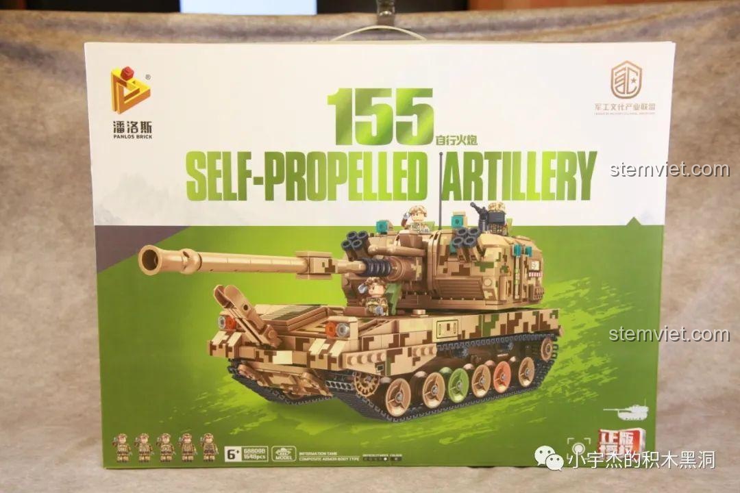 Review Panlos Brick 688008 Pháo Tự Hành 155mm Sa Mạc